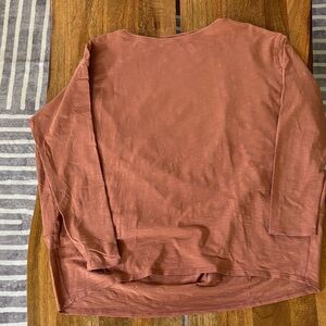 lululemon athletica Back In Action Long Sleeve Top in Desert Sun